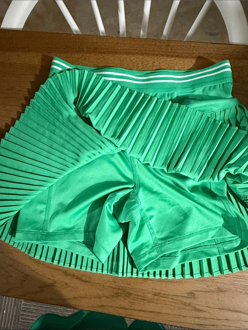 Old Navy Girls' Pleated Athletic Skort in Bright Green